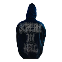 SCREAM IN HELL RHINESTONE FULL ZIP UP